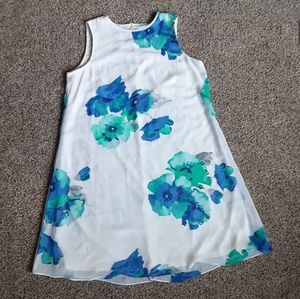 White Floral sun-dress